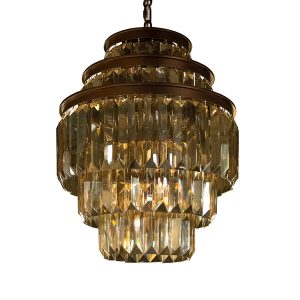 لوستر کریستالی نیرا نور مدل طبقاتی خوشه ای کاردی SWCK-840