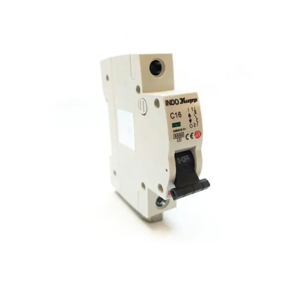 کلید مینیاتوری تک پل برند ایندوکوپ سری سیلور پلاس / 16 آمپر