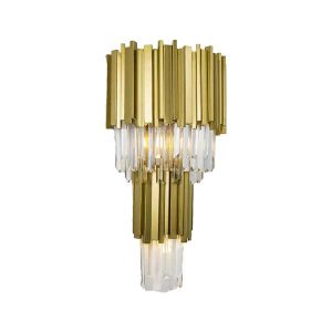 لوستر نیرا نور مدل دیواری آیرون 2 طبقه ISCw-926