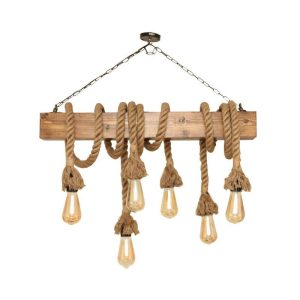 چراغ آویز کنفی و چوبی آرتا کد 506/6