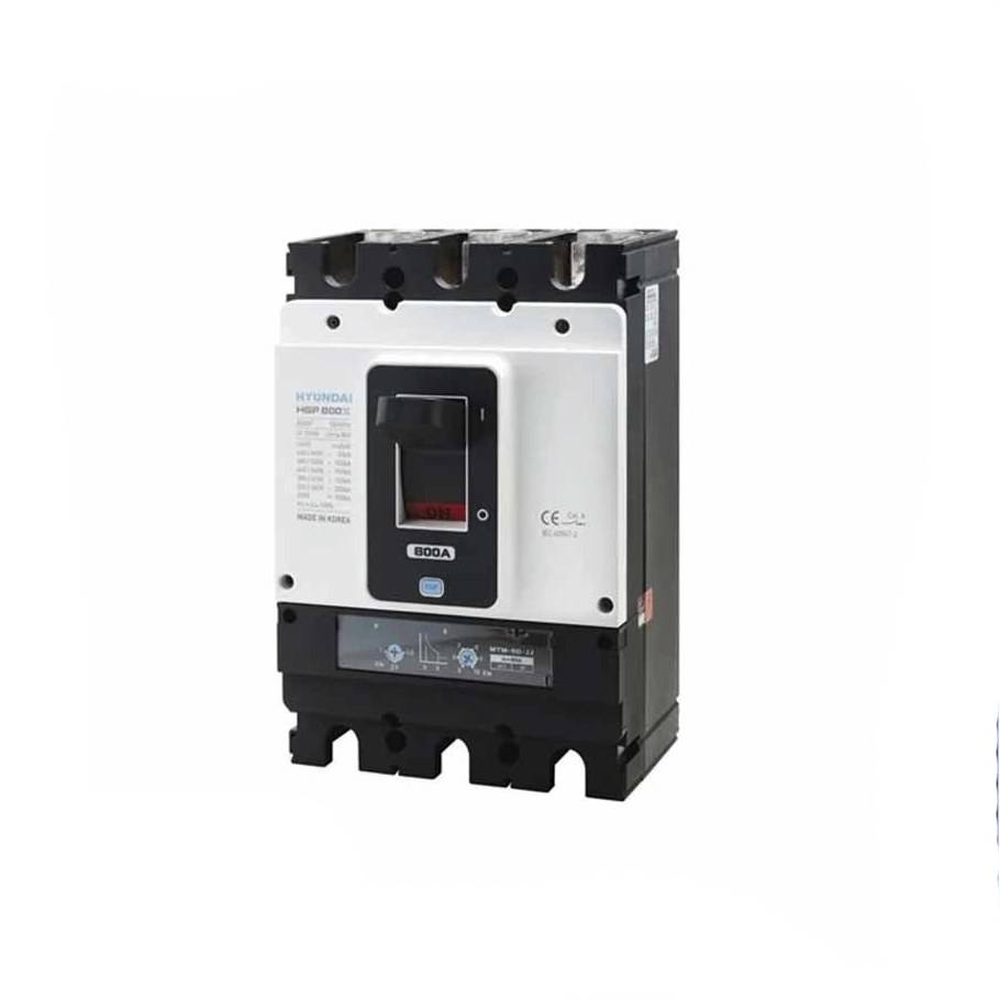 کلید اتوماتیک،کمپکت 400 آمپر،قابل تنظیم حرارتی-قابل تنظیم مغناطیسی HYUNDAI مدلHGP