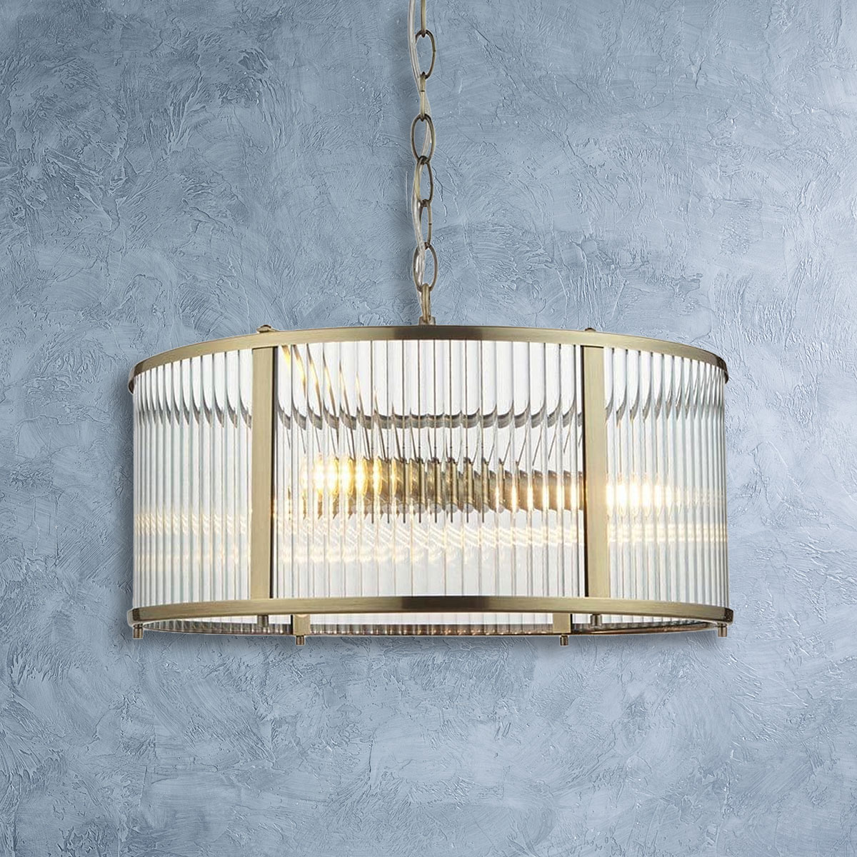 لوستر کریستالی نیرا نور مدل لوله ای دایره PC-721