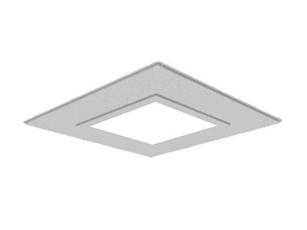 چراغ بیمارستانی 23 وات LED توکار 60x60 مهنام مدل گلاریس با صفحه پلی استایرن شیری
