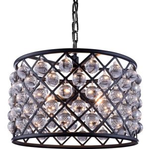 لوستر کریستالی نیرا نور مدل کریستال گوی دایره BAC-471