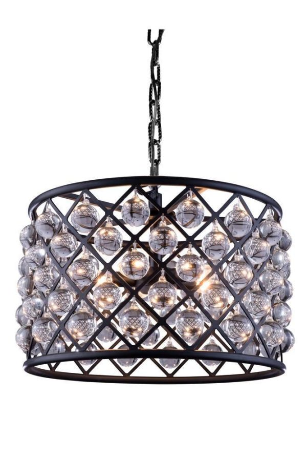 لوستر کریستالی نیرا نور مدل کریستال گوی دایره BAC-475