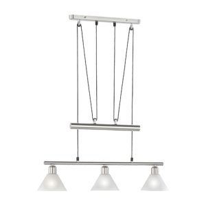 چراغ آویز SMD کروم مدل F12/3 مجلسی