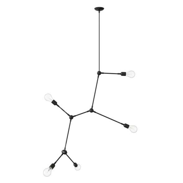 چراغ آویز 5 شاخه بالب لندن مدل BL-13BLACK