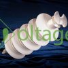 مقره سیلیکونی 36kv  اتکایی سوزنی فاصله خزش 1117mm مدل DP-301117 برند سامانه های نوین افرا