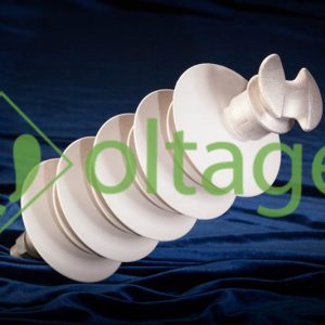 مقره سیلیکونی 36kv اتکایی سوزنی فاصله خزش 1117mm مدل DP-301117 برند سامانه های نوین افرا