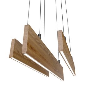 چراغ آویز چوبی 60 وات 3 شاخه شعاع مدل گلکسی 3 شعله