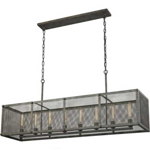 لوستر نیرا نور مدل متال باکس مستطیل MBR-811