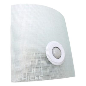 چراغ دیواري سنسوردار کفی فلزي شیشه طرح چهارخانه- خورشیدي برند شیله