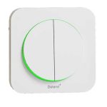 کلید و پریز آدا سفید دلند پلاس /آدا،کلید دو پل(مکانیزم+قاب)