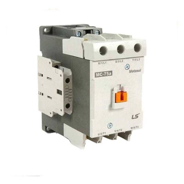 کنتاکتور 75 آمپر 37 کیلووات بوبین های خاص DC  برند LS مدل MC-75a