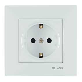 کلید و پریز مدل آسا برند دلند / پریزارت پایه سرامیکی