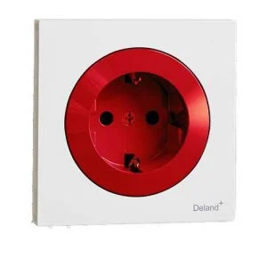 کلید و پریز آوا سفید دلند پلاس/آوا،پریز ارت محافظ دار ups