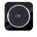 کلید و پریز آدا پلکسی مشکی زه نقره ای دلند(مکانیزم+قاب+زه)/فیش آنتن