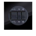 کلید و پریز آوا پلکسی مشکی دلند پلاس/کلید کولر