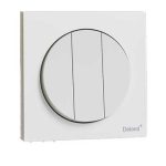 کلید و پریز آوا سفید دلند پلاس/آوا،کلید سه پل