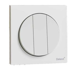 کلید و پریز آوا سفید دلند پلاس/آوا،کلید سه پل