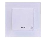 کلید و پریز مدل آسا پلکسی سفید برند دلند (مکانیزم +قاب ) / شاسی زنگ