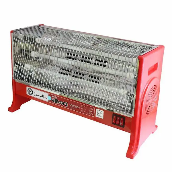 بخاری برقی 3 شعله 2000 وات فن دار البرز