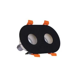 چراغ توکار دارک لایت دو تایی بدنه سفید مشکی