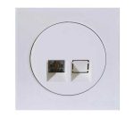 آوا پلکسی سفید دلند پلاس/سوکت تلفن دوخط (مکانیزم+قاب)