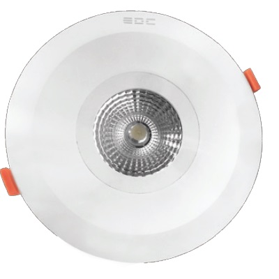 چراغ سقفى 7 وات لنزدار گرد توکارCOB برند EDC