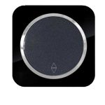 کلید و پریز آدا پلکسی مشکی زه نقره ای دلند(مکانیزم+قاب+زه)/کلید تبدیل