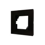 کلید و پریز مدل آسا پلکسی مشکی برند دلند / قاب تک خانه