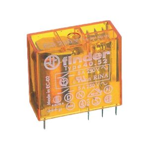 رله شیشه ای 8 آمپر فیندر 8 پایه 2NO2NC ولتاژ کنترلی 24VDC مدل 0000.finder 40.52.9024