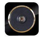 آداپلکسی مشکی زه طلایی(مکانیزم+قاب+زه) / فیش بلندگو