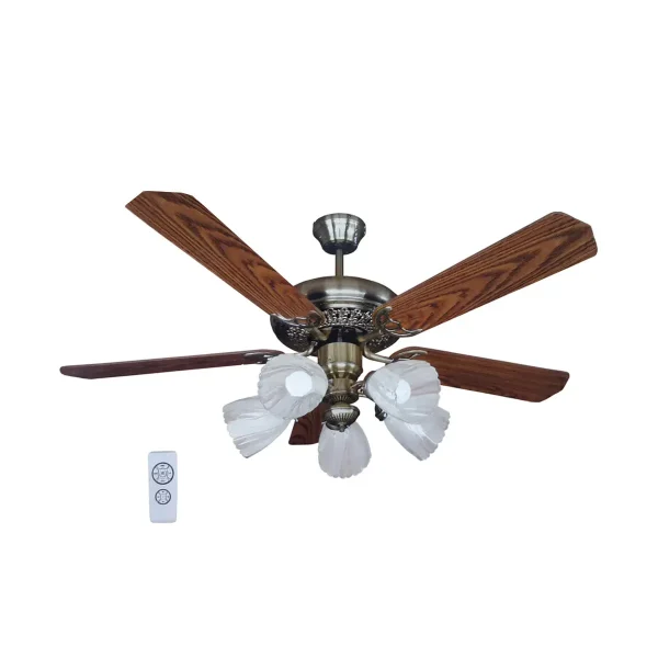 پنکه سقفی لوستری 5 پره 1st shine با کنترل