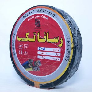 کابل افشان 4*2 رسانا تک - حلقه 100 متری