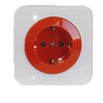 کلید و پریز آدا پلکسی سفید دلند پلاس /پریز ارت ups(مکانیزم+قاب)