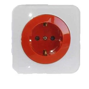 کلید و پریز آدا پلکسی سفید دلند پلاس /پریز ارت ups(مکانیزم+قاب)