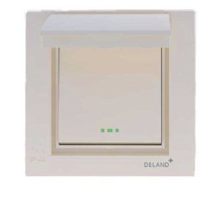 کلید و پریز آسا کرم دلند پلاس /کلید یک پل بارانی توکار