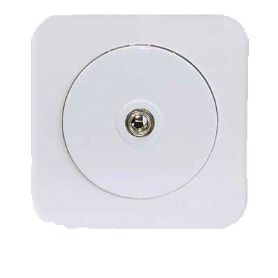 کلید و پریز آدا پلکسی سفید دلند پلاس /فیش بلندگو(مکانیزم+قاب)