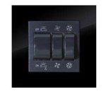 کلید و پریز مدل آسا پلکسی مشکی برند دلند(مکانیزم +قاب ) / کلید کولر