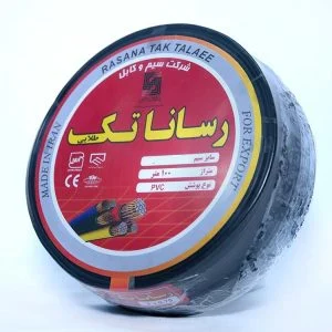 کابل افشان 0/5*2 رسانا تک - حلقه 100 متری