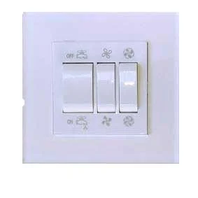 کلید و پریز مدل آسا پلکسی سفید برند دلند (مکانیزم +قاب ) / کلید کولر