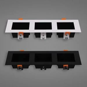 چراغ توکار دارک لایت مربع سه تایی