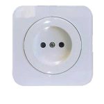 کلید و پریز آدا پلکسی سفید دلند پلاس /پریز برق (مکانیزم+قاب)