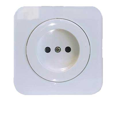 کلید و پریز آدا پلکسی سفید دلند پلاس /پریز برق (مکانیزم+قاب)