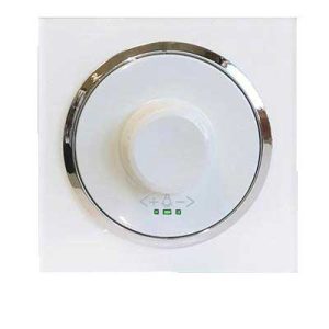 کلید و پریز آوا پلکسی سفید زه نقره ای/دیمر لامپ(مکانیزم+قاب+زه نقره ای)