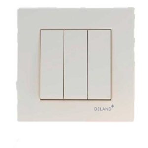 کلید و پریز آسا کرم دلند پلاس/کلید سه پل