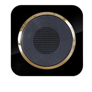 کلید و پریز آدا پلکسی مشکی زه طلایی دلند(مکانیزم+قاب+زه) / زنگ اخبار