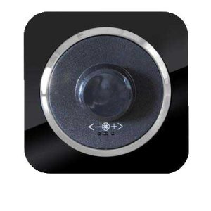 کلید و پریز آدا پلکسی مشکی زه نقره ای دلند(مکانیزم+قاب+زه)/دیمر فن 800 وات