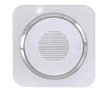 کلید و پریز آدا پلکسی سفید زه نقره ای دلند(مکانیزم+قاب+زه) / زنگ اخبار